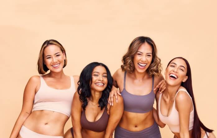 Smiling group of women